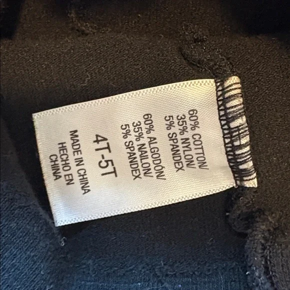 Black Tights, 4-5t - Picture 2 of 2